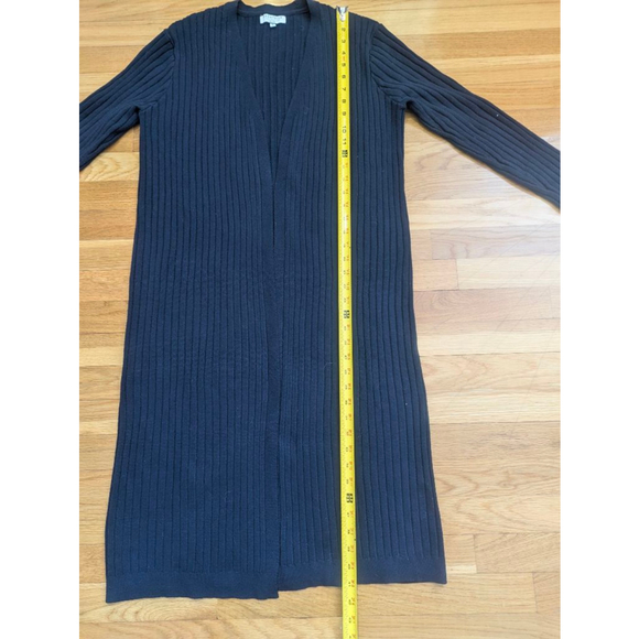 Bagatelle Navy Blue Ribbed Knit Cardigan & Pants Set Size Medium - Picture 9 of 11